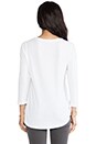 view 3 of 4 T-SHIRT MANCHES LONGUES in White