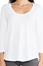 view 4 of 4 T-SHIRT MANCHES LONGUES in White