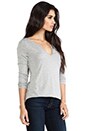 view 2 of 4 Open Henley Tee in Heather Grey