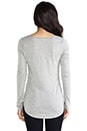 view 3 of 4 Open Henley Tee in Heather Grey