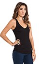 view 2 of 4 Racerback V Neck in Black