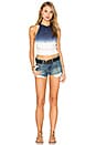 view 4 of 5 Darma Crop Tank in Indigo