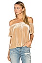 view 1 of 4 Tia Top in Sand Velvet