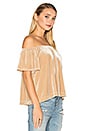 view 2 of 4 Tia Top in Sand Velvet