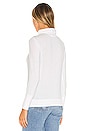 view 3 of 4 Carson Open Shoulder Turtleneck in Soft White