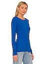 view 2 of 4 Perfect Basic Thermal Long Sleeve Tee in Imperial Blue
