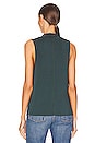 view 3 of 4 Cheers Draped Neck Tank in Dark Jade