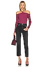view 4 of 4 Mozza Halter Long Sleeve Top in Beet