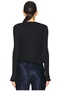 view 3 of 4 Cropped Cardi Top in Black