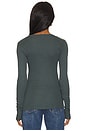 view 3 of 4 Long Sleeve Crew Neck Top in Pine Green
