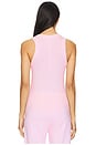 view 3 of 4 Aida Racerfront Tank in Antique Pink