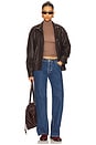 view 4 of 4 Felix Crop Turtle Neck Top in Truffle