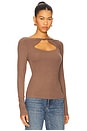 view 2 of 4 Kimi Long Sleeve Top in Truffle