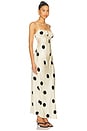 view 2 of 3 Slip Dress in Cream Polka