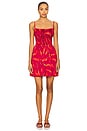 view 1 of 4 Slip Corset Mini Dress in Red Chilly