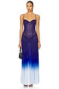 view 1 of 3 Timeless Ombre Sea Dress in Deep Blue Ombre