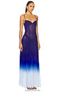 view 2 of 3 Timeless Ombre Sea Dress in Deep Blue Ombre