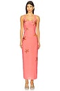 view 1 of 4 Starfish Maxi Tank Dress in Blush & Orange