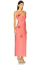 view 2 of 4 Starfish Maxi Tank Dress in Blush & Orange