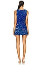 view 4 of 5 Mermaid Skin Mini Dress in Deep Blue Sequin