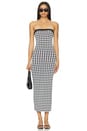 view 1 of 4 Gisele Maxi Dress in Black & White Gingham