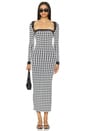 view 4 of 4 Gisele Maxi Dress in Black & White Gingham