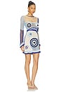 view 2 of 5 ROBE COURTE DREAM in White & Blue