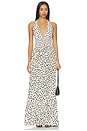 view 1 of 3 ROBE MAXI ARI in White Polka