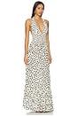 view 2 of 3 ROBE MAXI ARI in White Polka