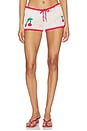 view 1 of 6 Ruby Crochet Short in White & Red
