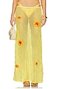 view 1 of 6 Treasure Hibiscus Maxi Skirt in Yellow