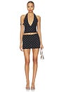 view 4 of 5 TOP DOS-NU CABONCHON in Black Polka