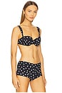 view 2 of 4 Paloma Bikini Top in Black Polka