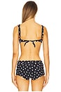 view 3 of 4 Paloma Bikini Top in Black Polka