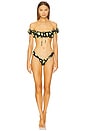 view 4 of 4 Paloma Bikini Bottom in Black Lemon