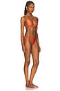 view 2 of 4 Triangle Shell Bikini Set in Coral