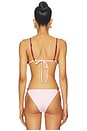 view 3 of 4 MAILLOT DE BAIN GARIS in Pink, Deep Red & White