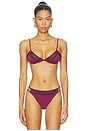 view 1 of 4 Garis Trim Bikini Top in Deep Red
