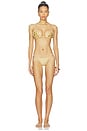 view 4 of 5 MAILLOT DE BAIN CYNTHIA in Gold