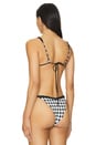 view 3 of 4 Zita Bikini Top in Black & White Gingham
