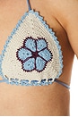 view 5 of 5 MAILLOT DE BAIN AVA HIBISCUS in Blue & White