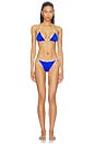 view 4 of 4 TOP BIKINI LUCY in Blue & White