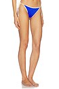 view 2 of 4 Lucy Bikini Bottom in Blue & White