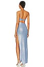 view 3 of 3 Bandeaux Maxi Dress in Sky Blue