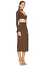 view 2 of 4 VESTIDO SLANTED in Brown