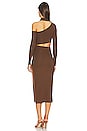 view 4 of 4 VESTIDO SLANTED in Brown