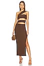 view 1 of 4 BANDAGE ドレス in Brown