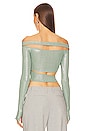 view 3 of 5 Long Sleeve Multi Bandage Top in Dusty Green