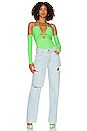 view 5 of 5 Off Shoulder Bodysuit in Electric Green