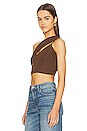 view 3 of 5 Draped Top in Mocha in Brown